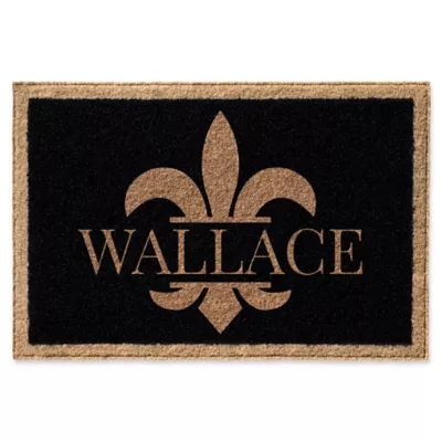 Infinity Fleur de Lis Door Mat | Bed Bath & Beyond | Bed Bath & Beyond