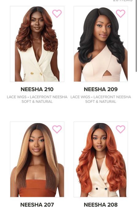 Neesha 201-210 Lace Wigs + OG Neesha + Neesha H301

#LTKunder100 #LTKbeauty #LTKunder50
