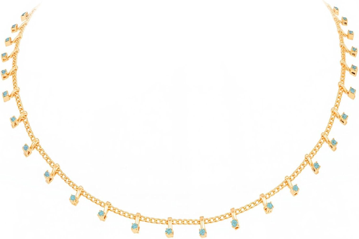 Montana West x Wrangler Gold Plated Chain Choker Necklace for Women, 18k Gold Plated Lightweight ... | Amazon (US)