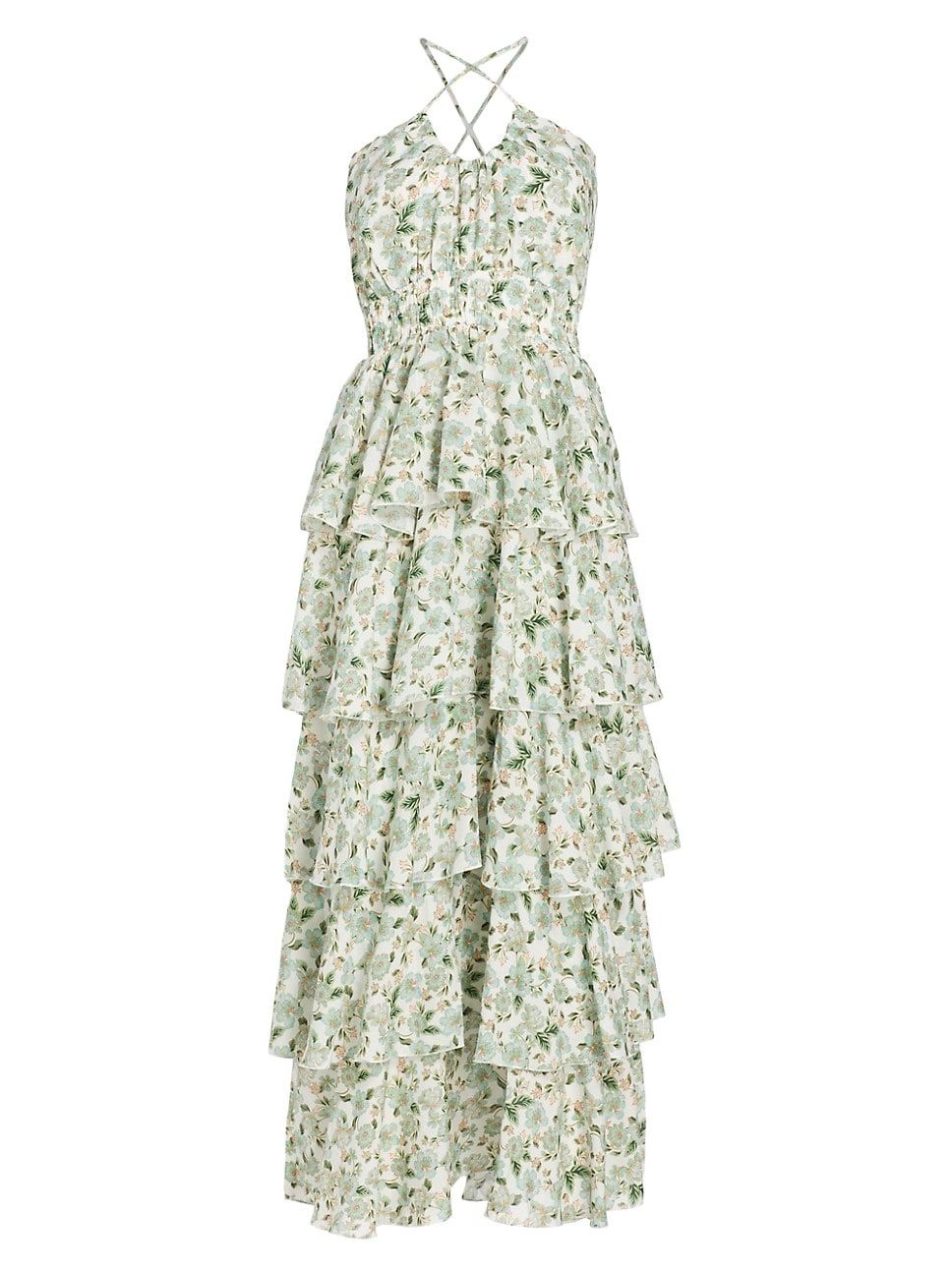Gabrielle Floral Ruffled Maxi-Dress | Saks Fifth Avenue