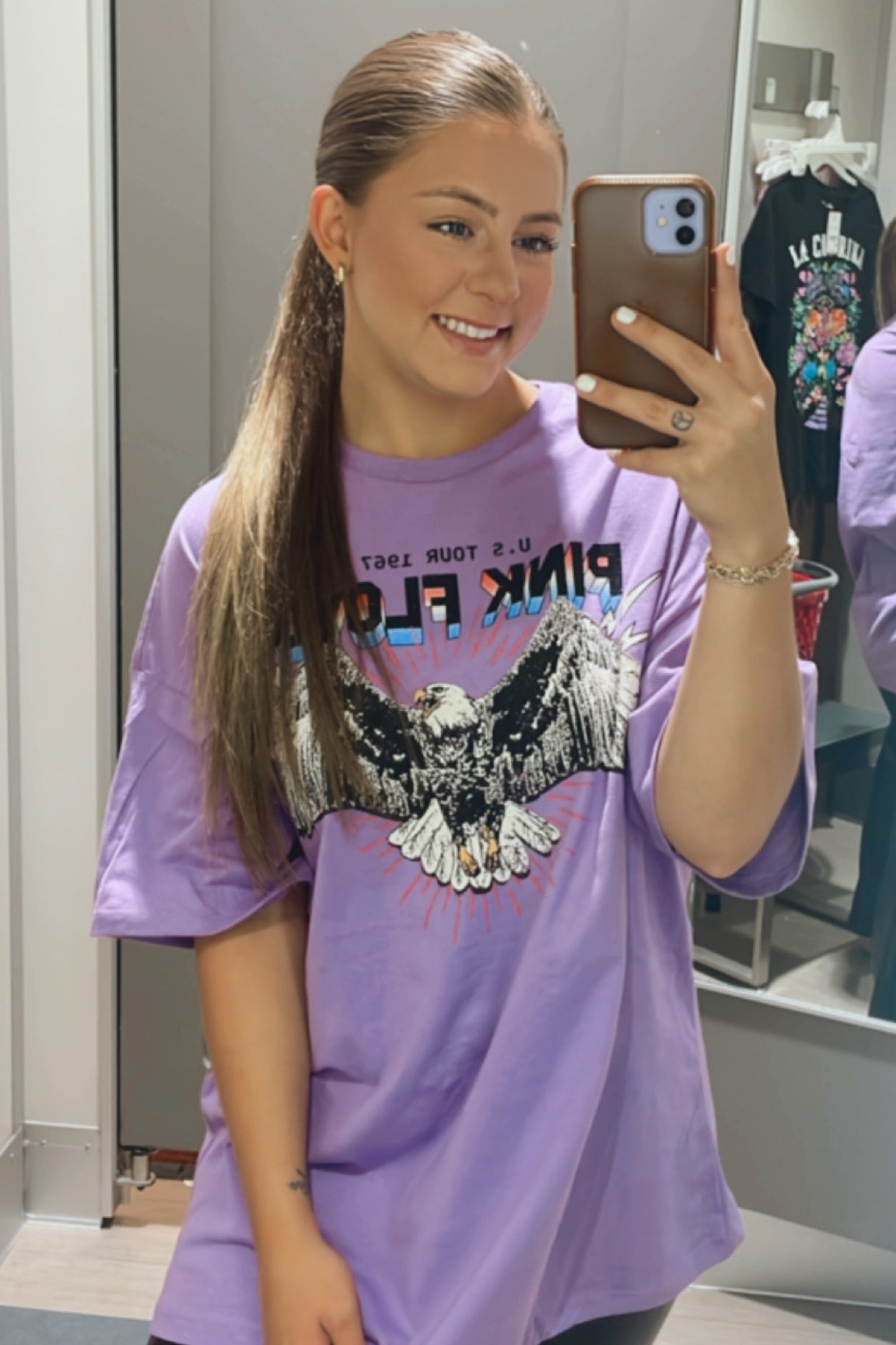 This shirt is VERY oversized- I am wearing the small here. The pants are also true to size, I would size up if you are worried!! 

#LTKfindsunder50 #LTKSeasonal #LTKstyletip