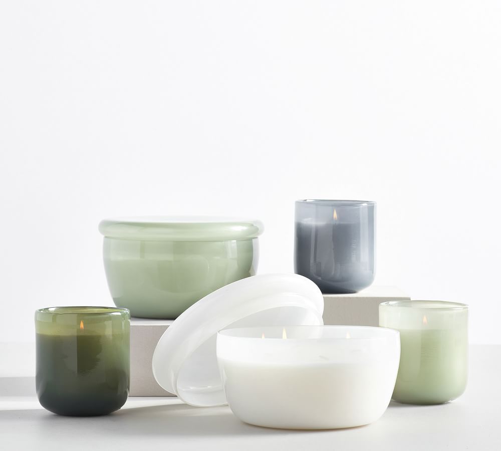 Coastal Modern Glass Scented Candles | Pottery Barn (US)