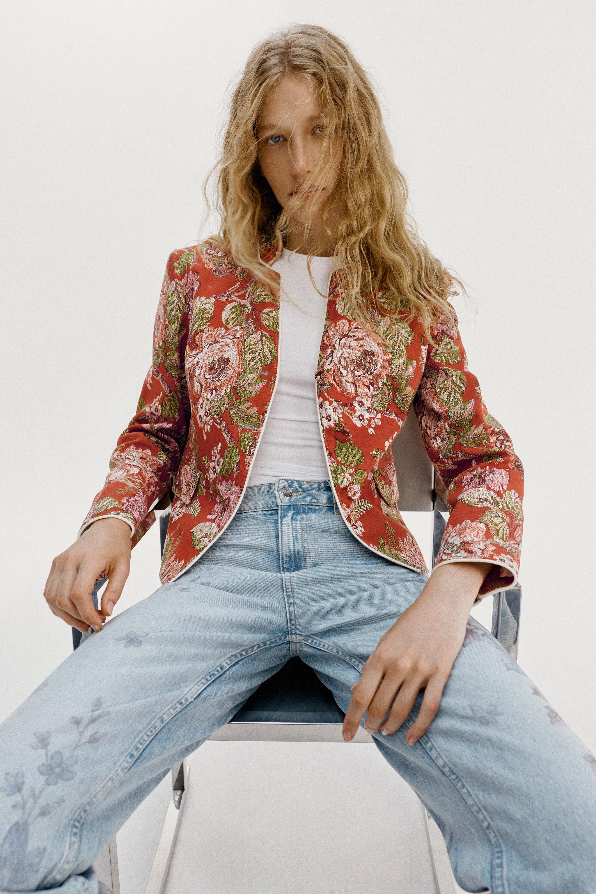 FLORAL PRINT BLAZER | Zara US