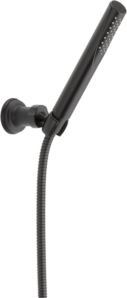 Delta Faucet Trinsic Single Spray Wall-Mount Hand Shower, Hand Held Shower with Hose, Black Handh... | Amazon (US)