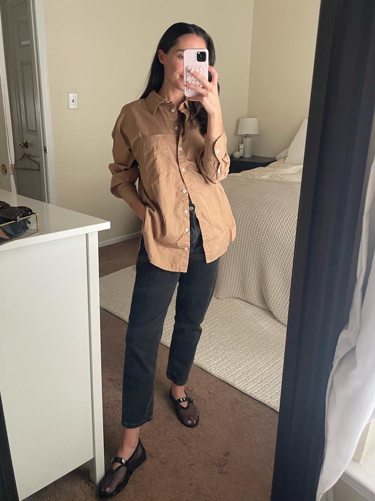 Work week OOTD 

OOTD, buttondown, oversized buttondown, flats, mesh flats, black Jean, Abercrombie, Agolde, revolve, black denim, casual outfits, spring outfit, black jeans, black flats 

#LTKSpringSale #LTKFindsUnder100 #LTKStyleTip