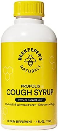 Propolis Honey Cough Syrup Daytime for Adults - by Beekeeper's Naturals - Elderberry, Bee Propoli... | Amazon (US)