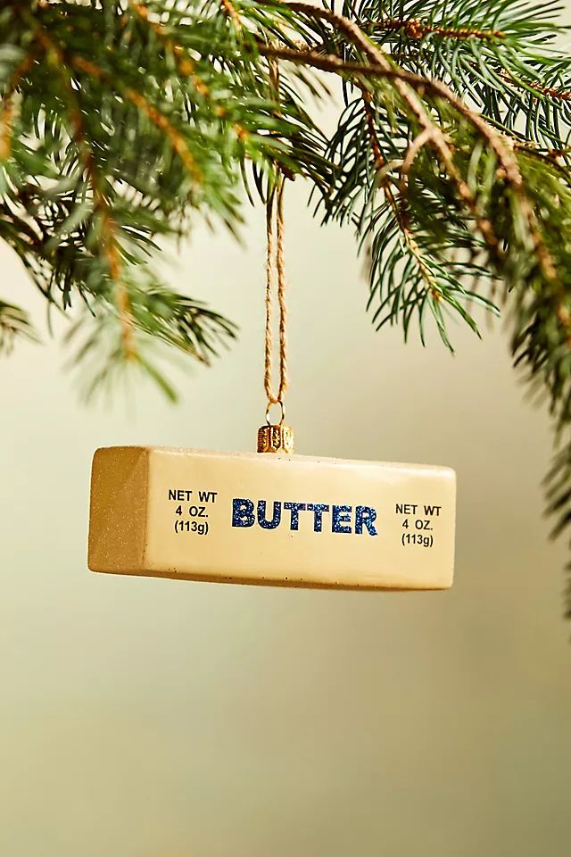 Stick of Butter Glass Ornament | Anthropologie (US)