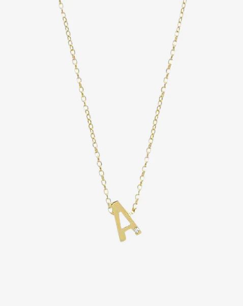 Mini Letter Necklace by Kelly Bello | Ring Concierge