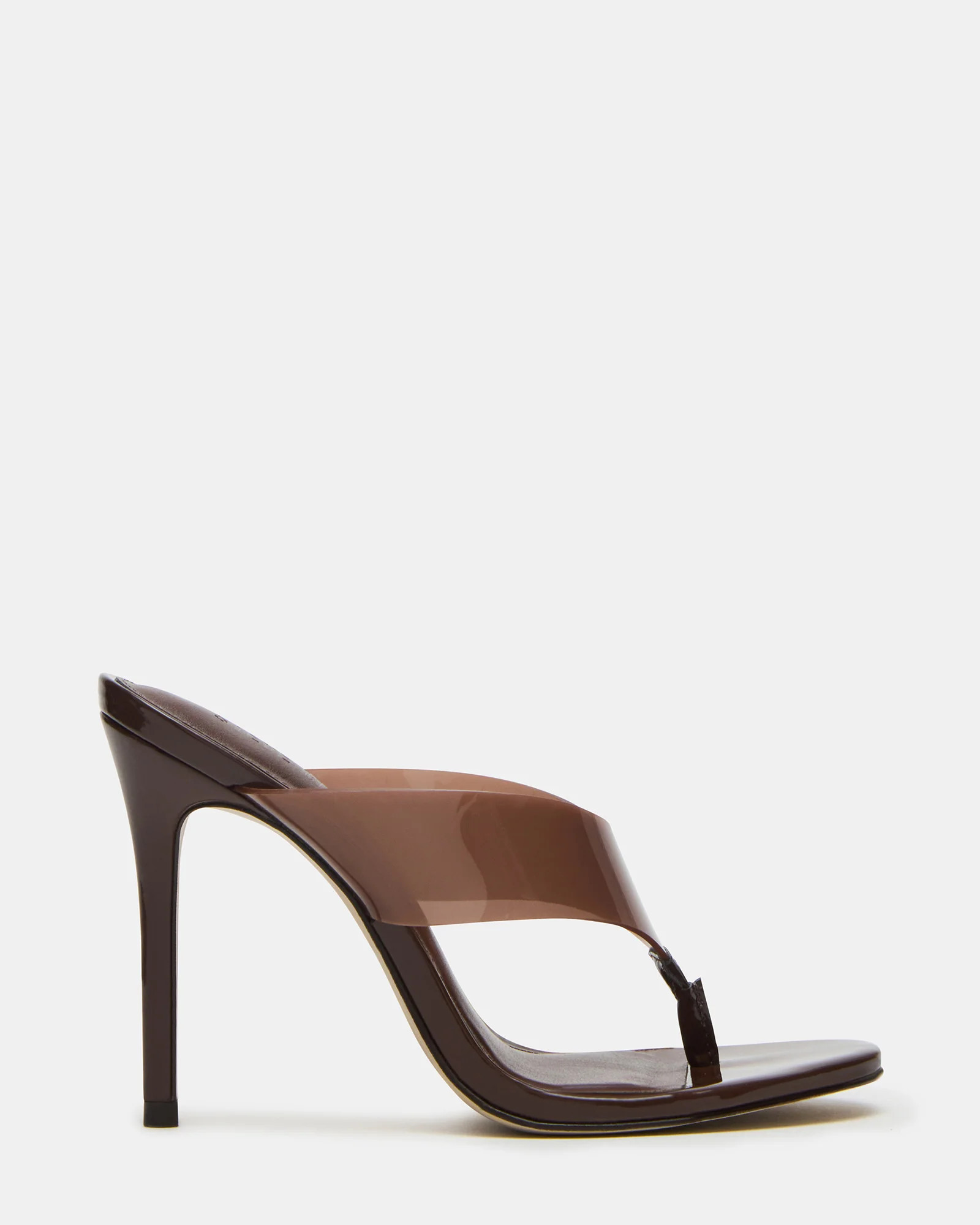 Steve Madden Women's Sabine Thong Heels - Brown - Size 6.5 - PVC | Steve Madden (US)