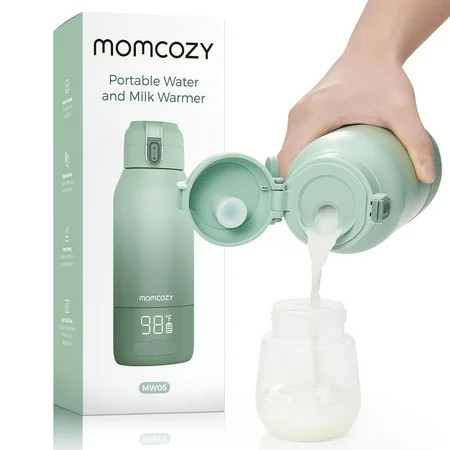 Momcozy Portable Milk Warmer for Travel – Dual Heating Modes for Breast Milk & Water, Portable Bottle Warmer, 17 Ounces | Walmart (US)