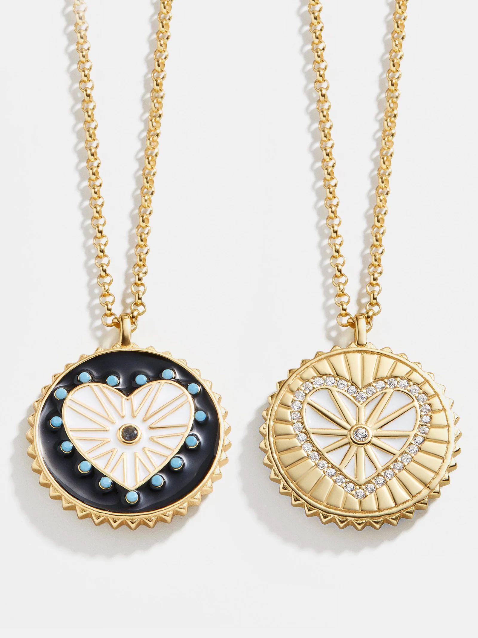 Heart 18K Gold Medallion Necklace | BaubleBar (US)