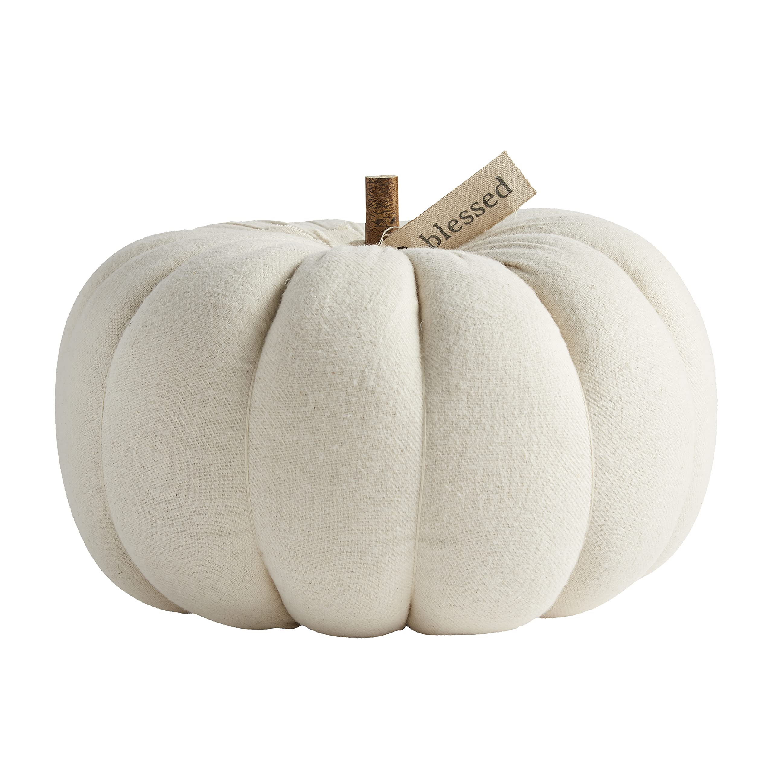 Mud Pie Cream Pumpkin Sitter, Large, 10" x 10" Dia | Amazon (US)