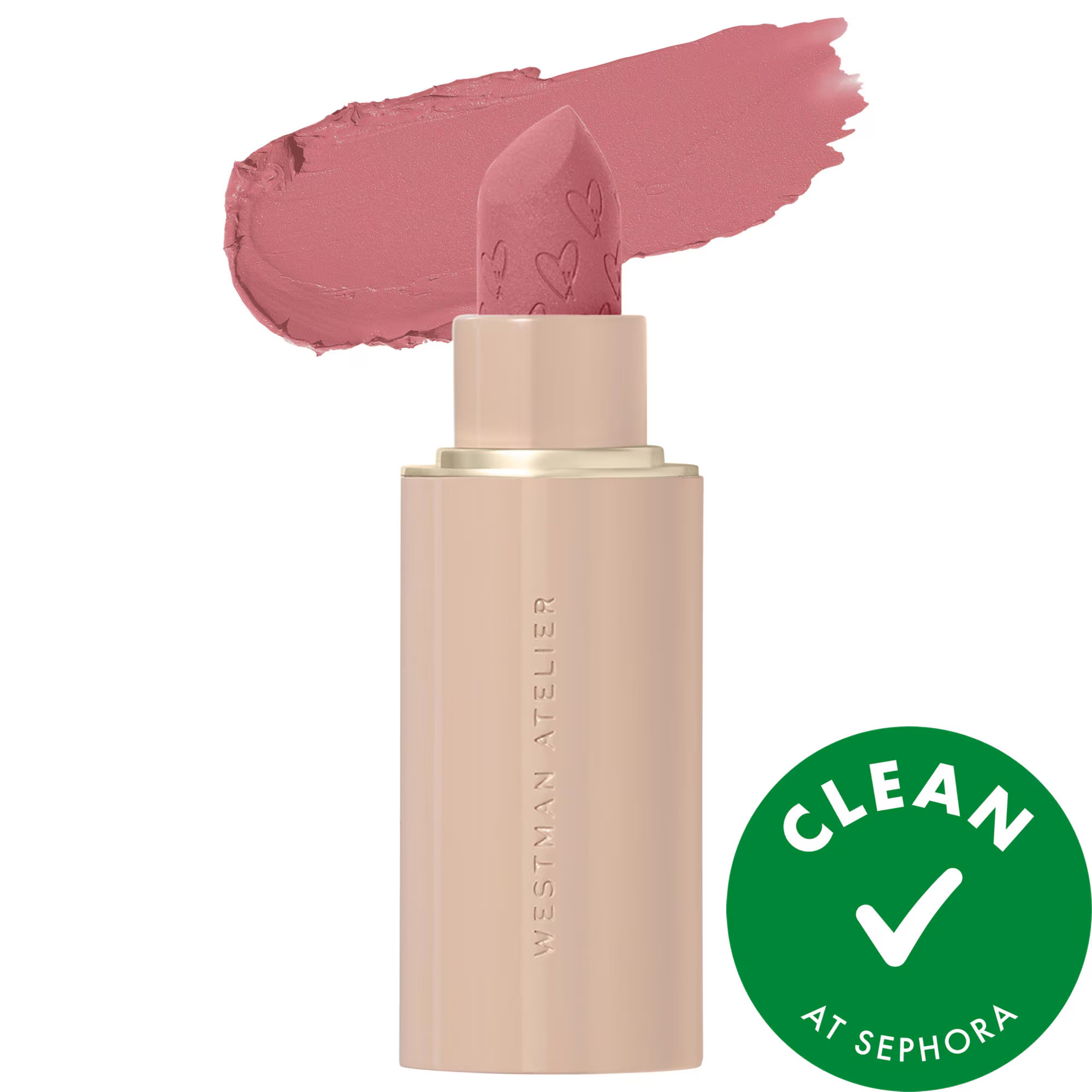 Westman Atelier Lip Suede Hydrating Matte Lipstick with Hyaluronic Acid Petal 0.134 oz/3.8 g | Sephora (US)