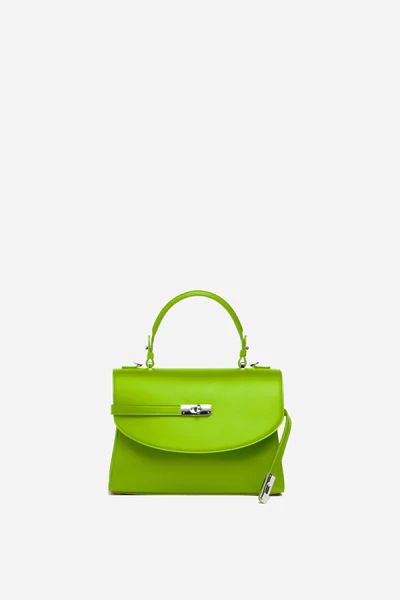 Classic New Yorker Bag in NoLIta Lime - Silver Hardware | Silver & Riley