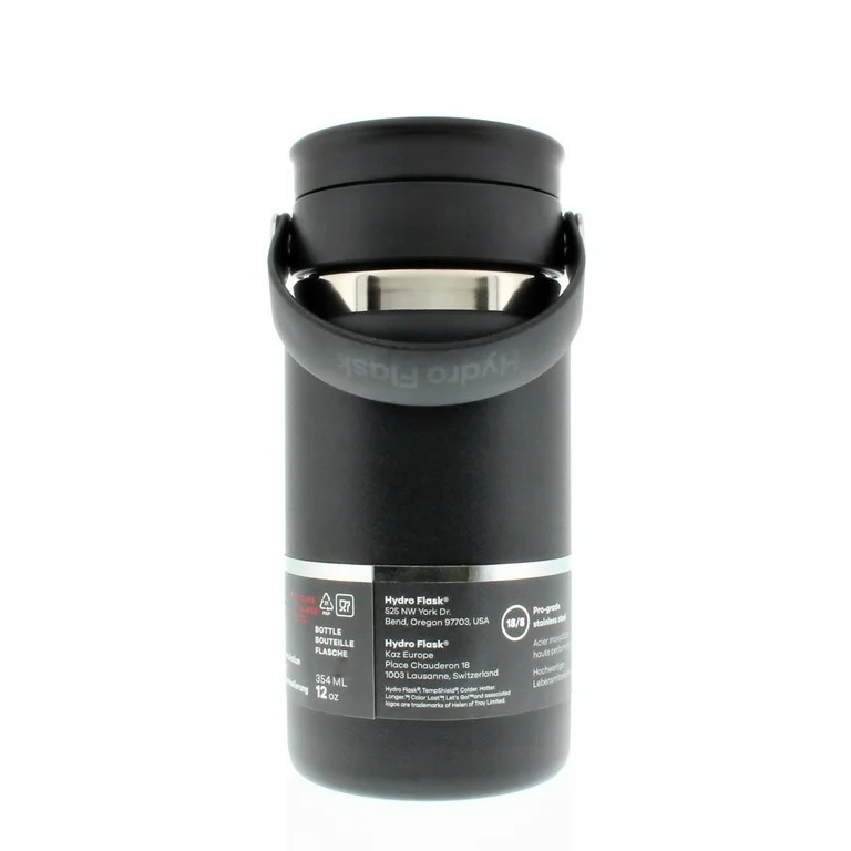 Hydro Flask Coffee Flask with Flex Sip Lid Black 12oz/354ml | Walmart (US)