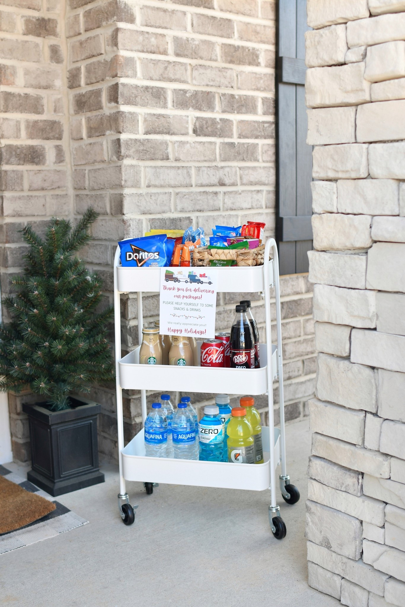 Snack cart for delivery drivers 



#LTKSeasonal #LTKHoliday
