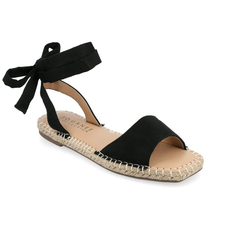 Journee Womens Emelie Espadrille Flat Sandals, Widths Available | Walmart (US)