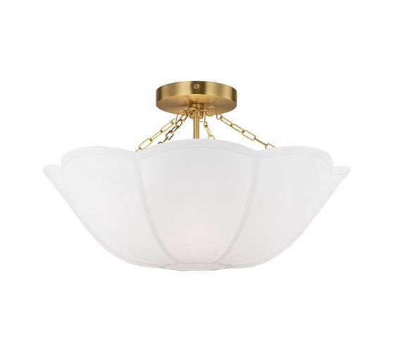 Rosy Round Flush Mount (19") | Pottery Barn (US)