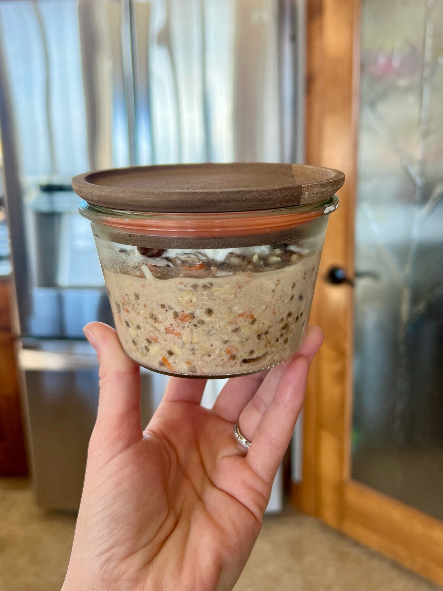 Weck Jar with large Weck wood lids

#LTKhome