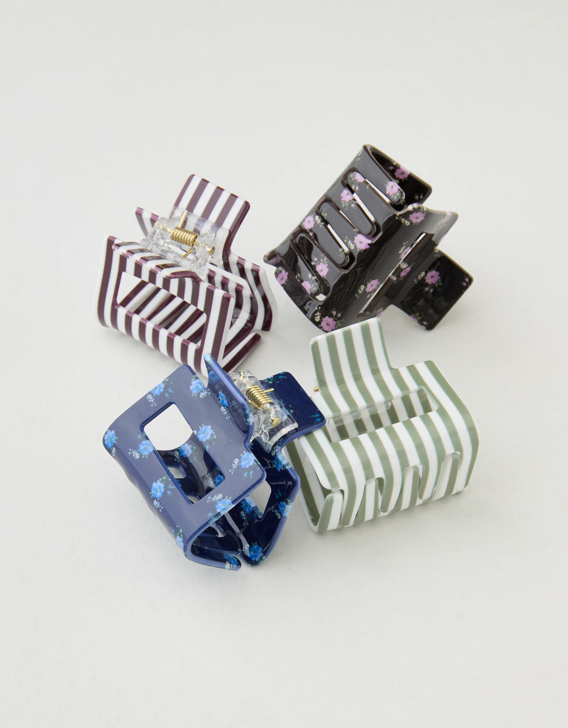 Aerie Square Hair Clip 4-Pack | Aerie