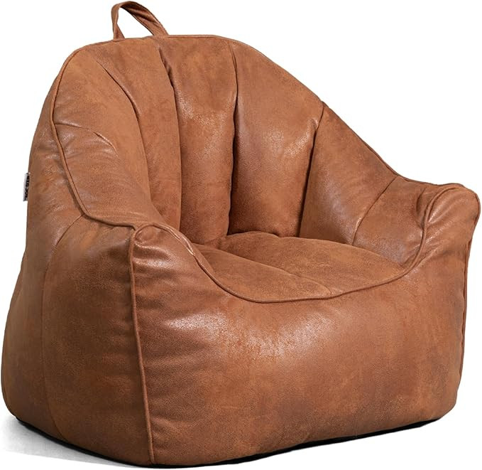 Big Joe Hug Bean Bag Chair, Tan, Vegan Suede, Kids and Teens, 3 feet | Amazon (US)