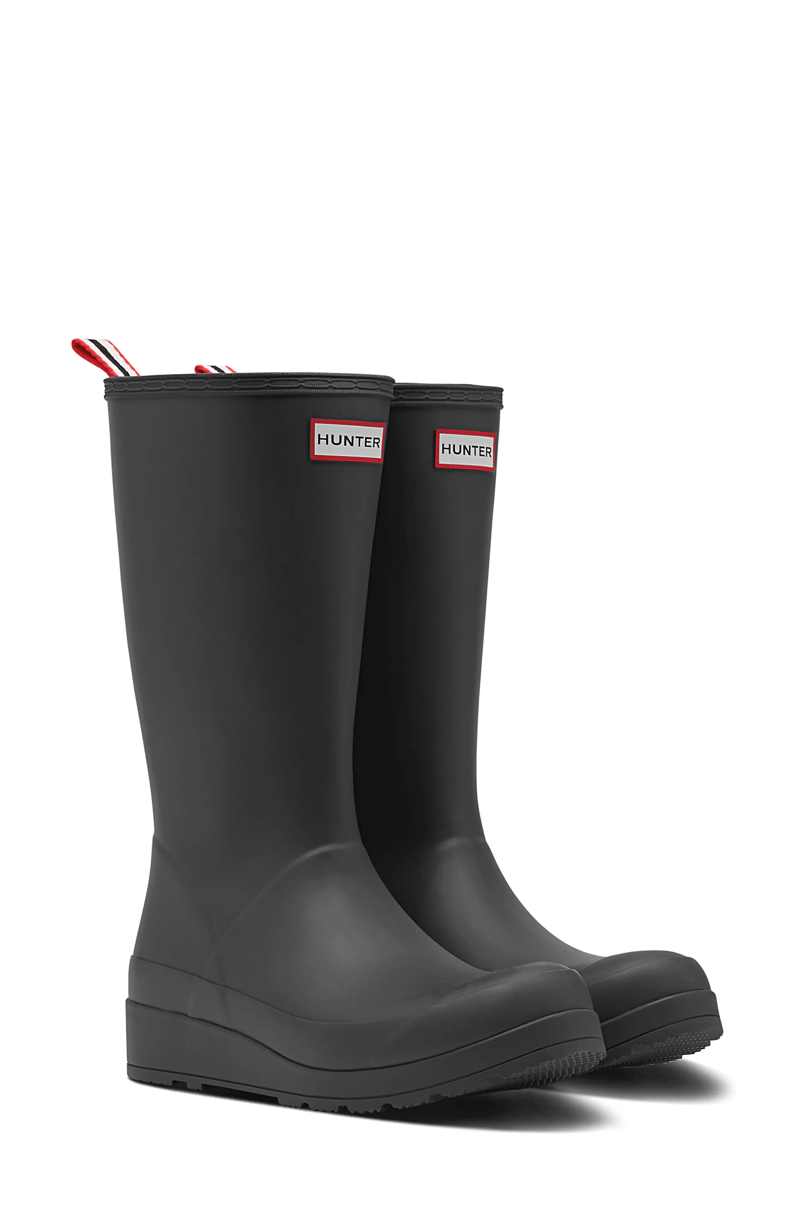 Women's Hunter Original Play Tall Waterproof Rain Boot, Size 9 M - Black | Nordstrom