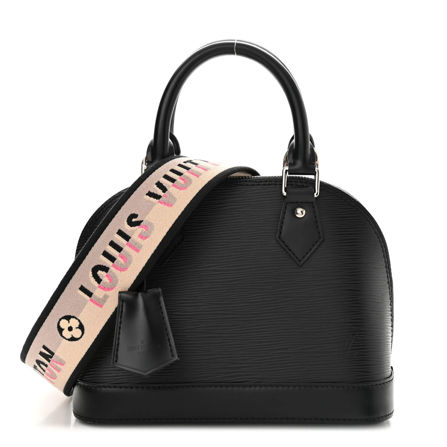 Epi Jacquard Alma BB Black | FASHIONPHILE (US)