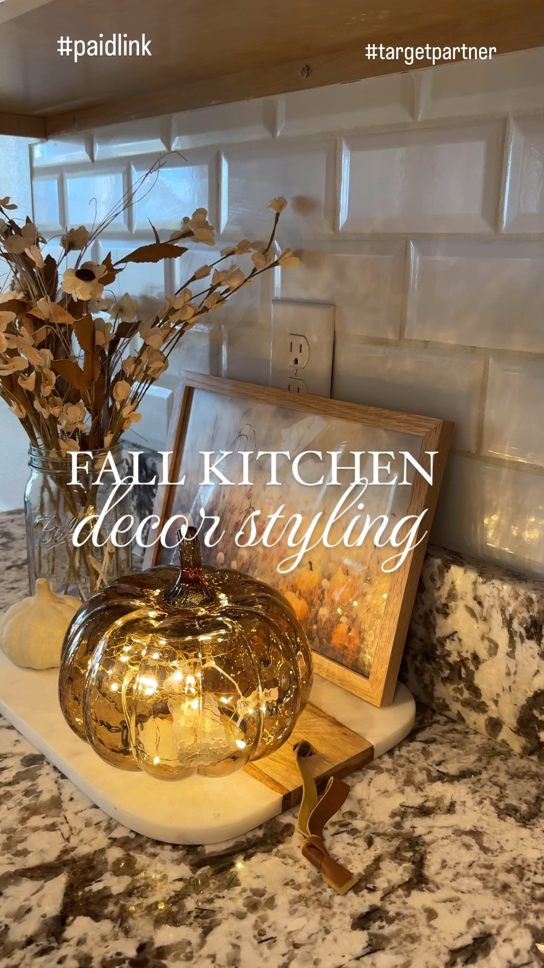 Easy Fall Kitchen Styling 🍂
This year I kept my fall kitchen decor simple yet elevated—think a wood + marble cutting board, warm seasonal stems, and the coziest twinkling glass pumpkin. The mix feels timeless, cozy, and effortless.

Here’s a roundup of my favorite affordable fall kitchen finds—perfect for adding that warm, welcoming vibe to your home.

#FallKitchenDecor #AutumnVibes #CozyKitchen #SimpleFallDecor #ElevatedFall #FallCenterpiece #GlassPumpkin #FallStems #WoodCuttingBoard

#LTKSeasonal #LTKHome