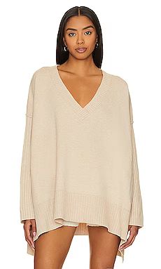 Free People Orion Tunic Sweater in Almond from Revolve.com | Revolve Clothing (Global)
