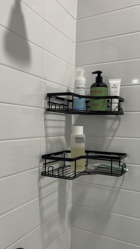 Amazon shower rack from installation 

#LTKVideo #LTKfindsunder50 #LTKhome