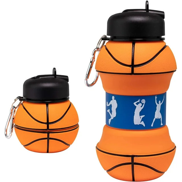 Maccabi Art Collapsible Silicone Basketball Water Bottle for Kids, 18 oz. | Walmart (US)