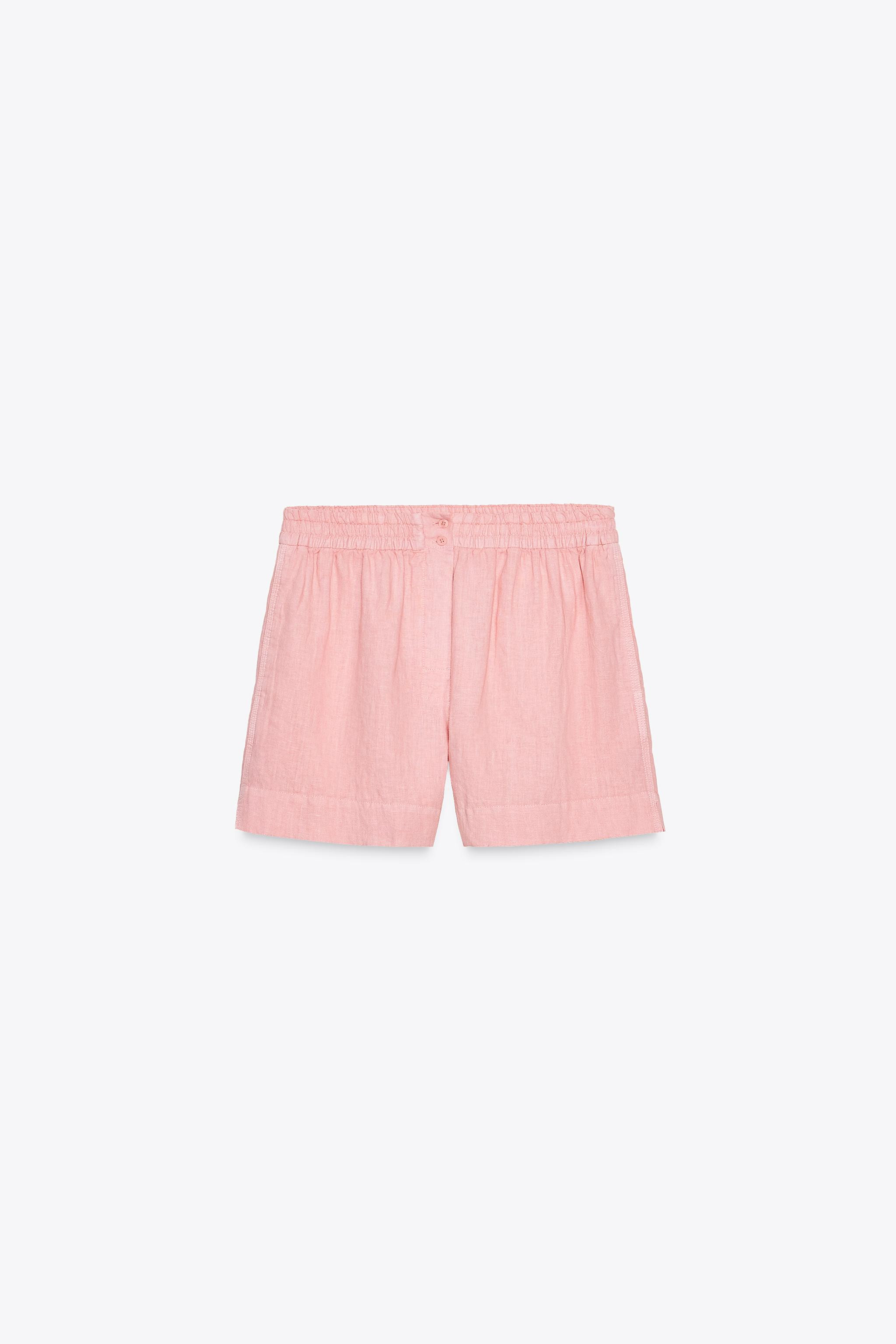 100% LINEN SHORTS ZW COLLECTION | Zara US