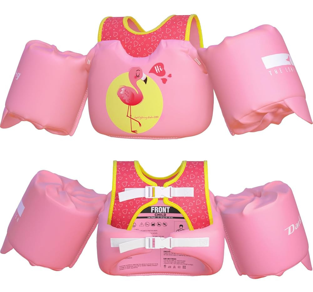 Dark Lightning USCG Coast Guard Approved Toddler Swim Vest for Age 2/3/4/5/6/7 Years Old, Kids Li... | Amazon (US)