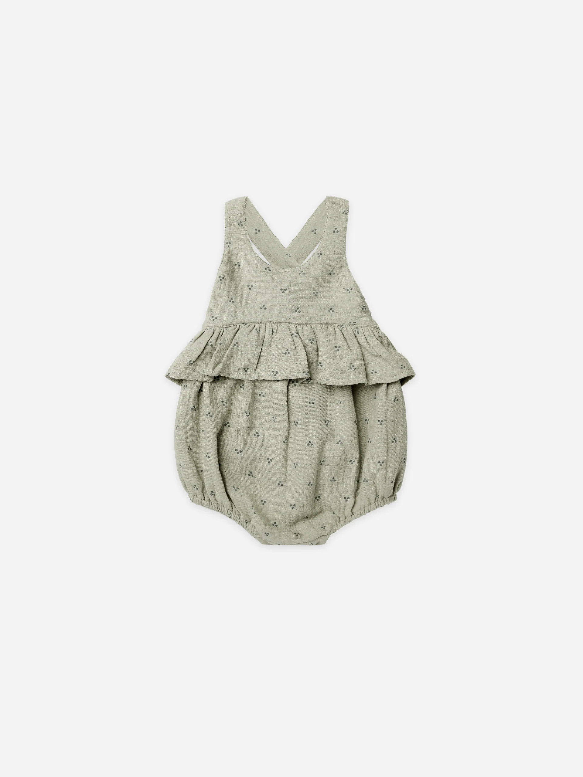 penny romper | dotty | Quincy Mae