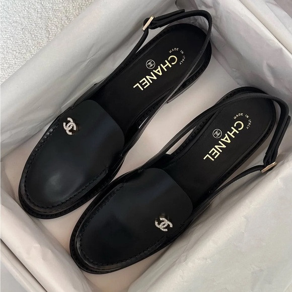 Chanel Slingback Loafers | NIB | Size 38, 38.5C | Poshmark