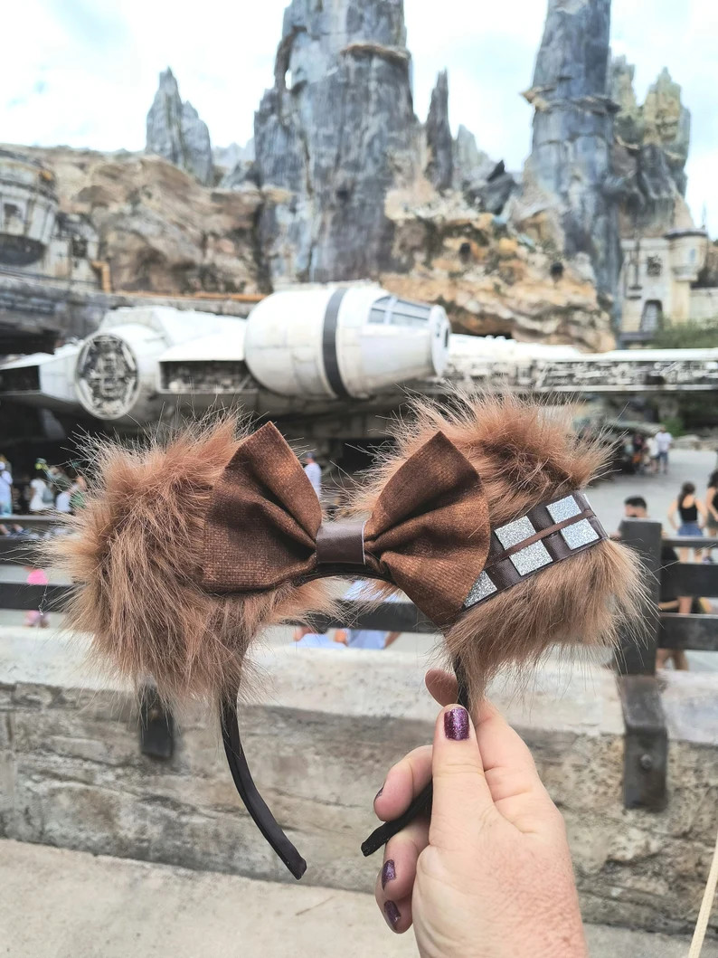 Chewbacca Mickey Ears, Star Wars Mouse Ears, Wookie Mickey Ears, Hollywood Studios Mouse Ears, Ga... | Etsy (US)