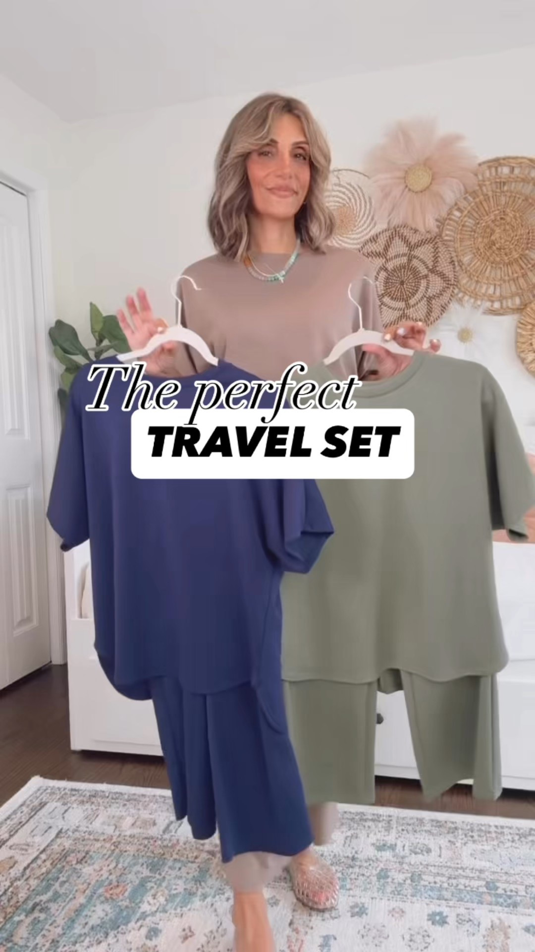 Comfy Amazon set 
Great for travel 
Modal, air essentials fabric 
So light and soft 
Wearing small
Two matching set 

#LTKFindsUnder50 #LTKOver40 #LTKStyleTip
