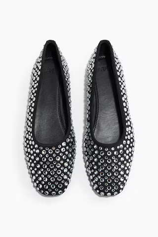 Embellished ballet pumps | H&M (UK, MY, IN, SG, PH, TW, HK)