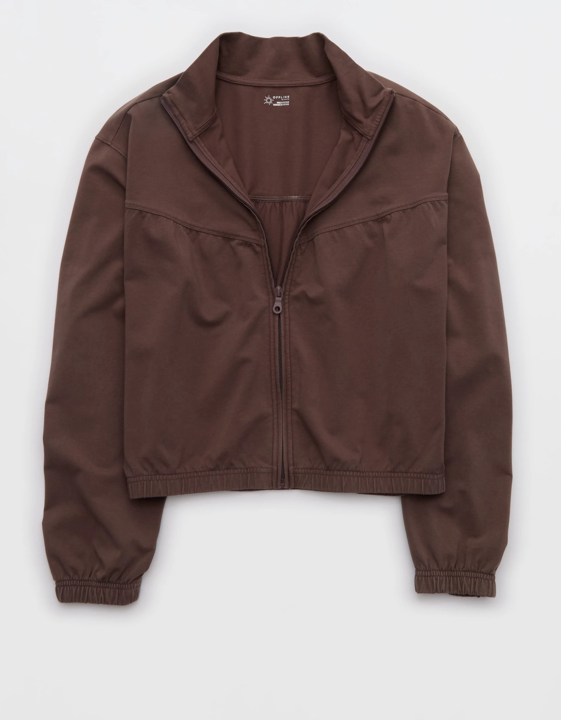 OFFLINE By Aerie OG Cotton Full Zip Sweatshirt | American Eagle Outfitters (US & CA)