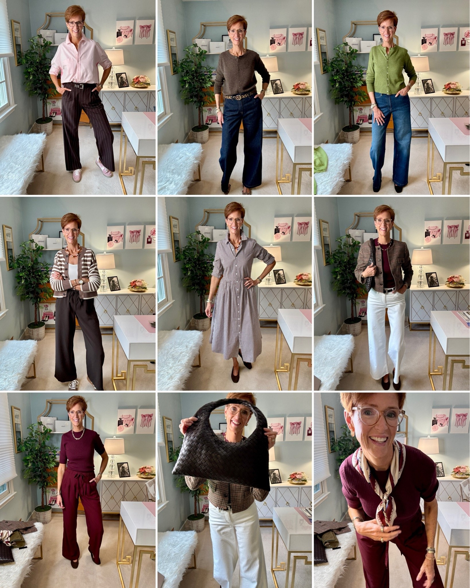 Part 2 of my 28-piece fall closet edit — and now we're getting into some of the pieces I think have serious repeat-wear potential.

That's the part I'm paying much more attention to these days. A piece can look beautiful on its own, but can I immediately think of three or four ways to wear it with things already hanging in my closet?

Brown pinstripe trousers, cashmere and striped cardigans, houndstooth, cranberry, gingham and textured accessories are making a very strong case for themselves.
A few of these are already proving popular with you, too — which makes me especially curious: are we choosing the same favorites?

Save this one before you start fall shopping and tell me which piece you want me to style THREE different ways. I'll use your answers when I'm planning upcoming outfits.
Part 3 — and the shoes — arrives Monday.

#FallFashion #ClassicStyle #StyleOver50 #FallWardrobe

#LTKootd #LTKOver40 #LTKTall