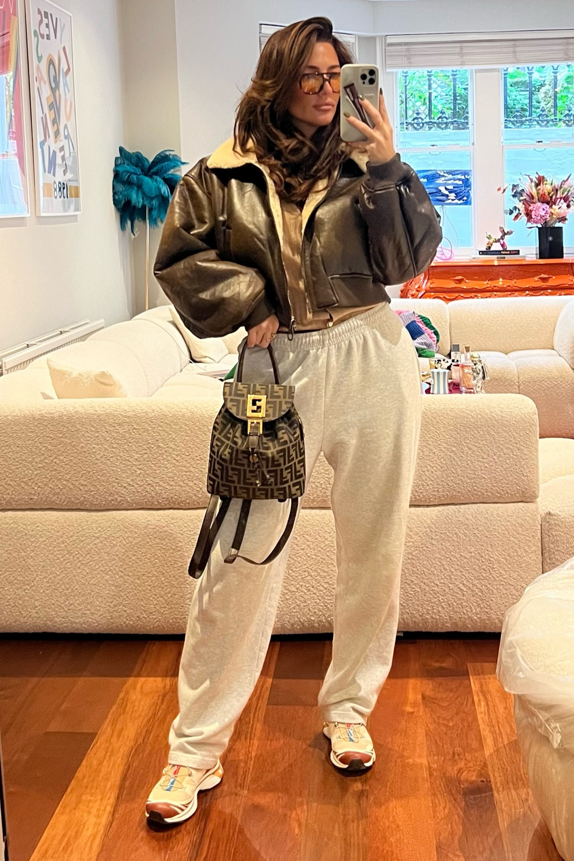 Cosy Sunday brunch outfit 
