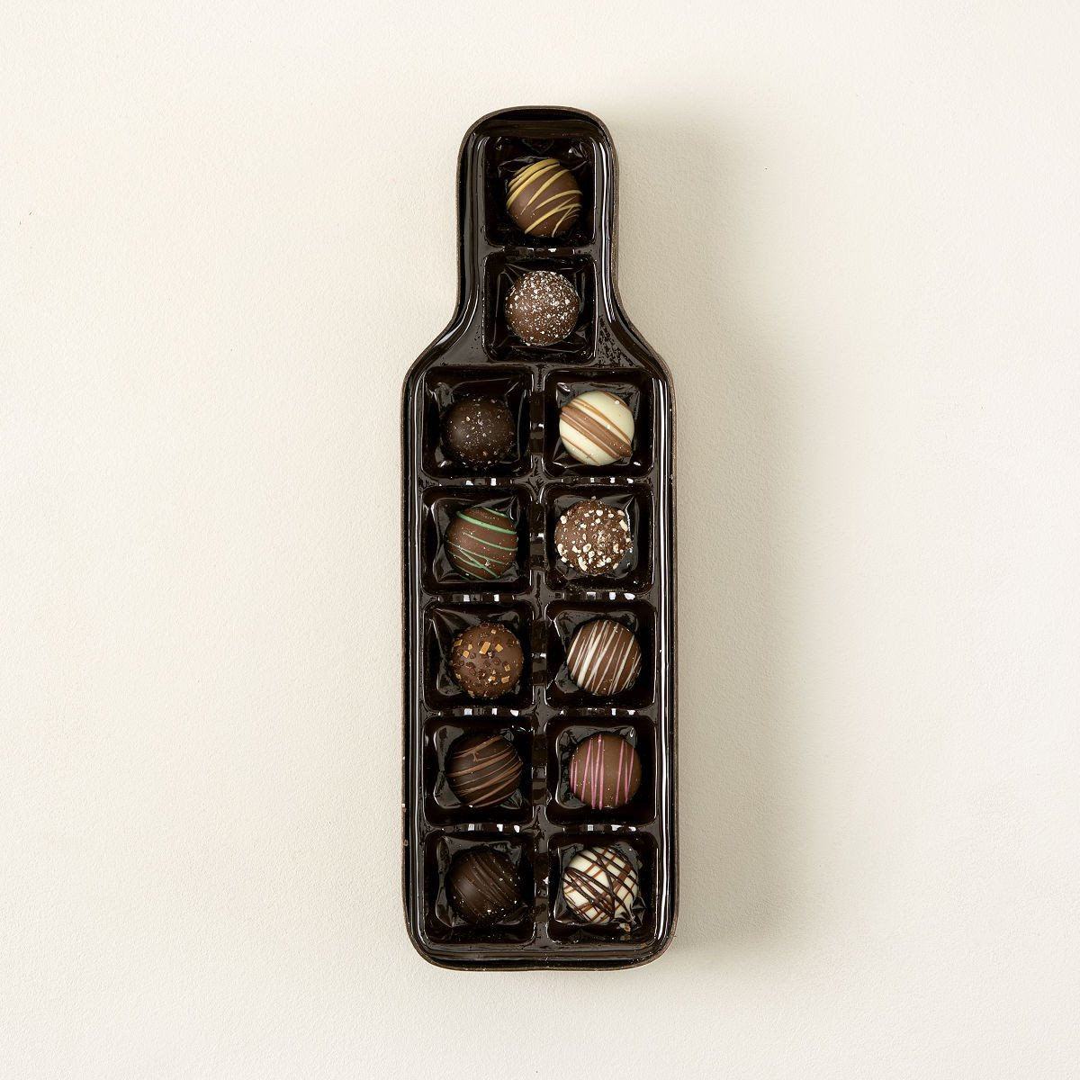 Bottle-of-Wine Chocolate Truffles Box | UncommonGoods