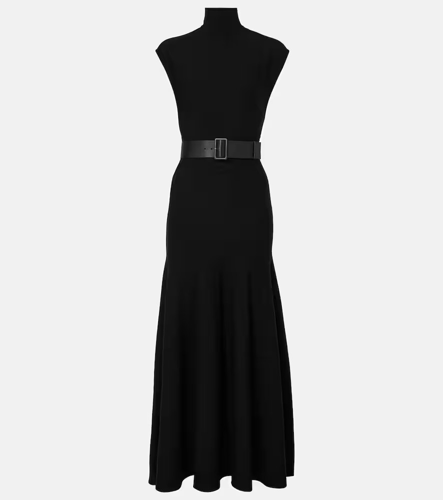 AlaÃ¯a Belted wool-blend midi dress | Mytheresa (INTL)