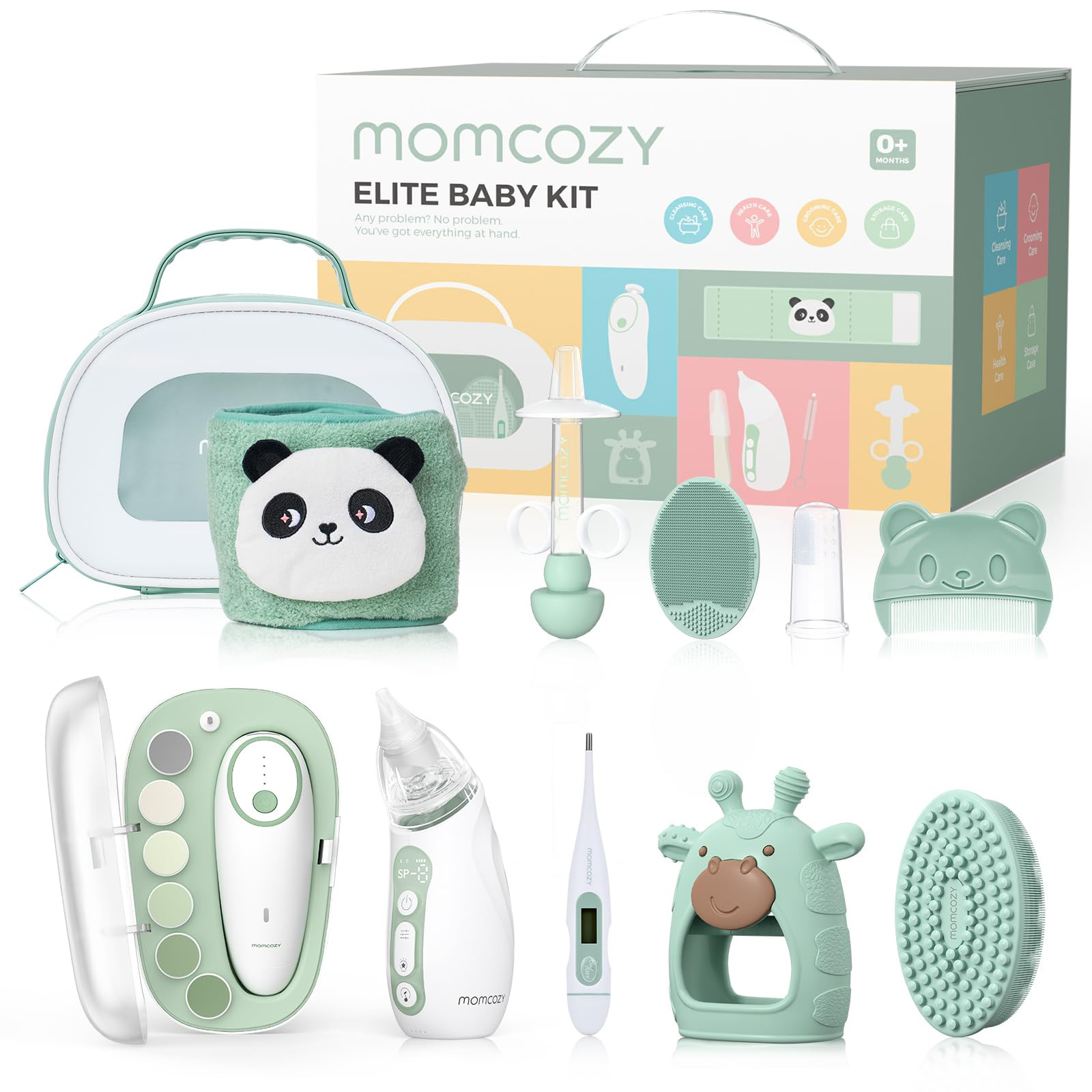 Momcozy Elite Baby Kit, Superior Baby Shower & Registry Essential Kit for Grooming & Health & Cle... | Amazon (US)