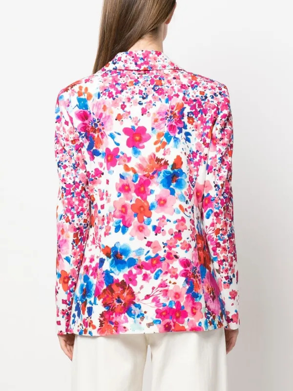 Blazer mit Blumen-Print | Farfetch Global