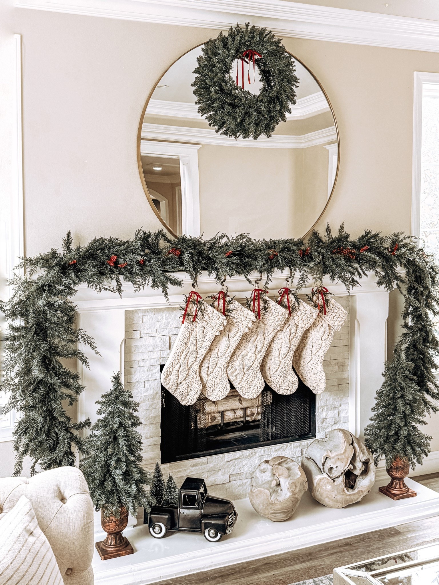Holiday mantel 
Christmas mantel 


#LTKHoliday #LTKHome #LTKSeasonal