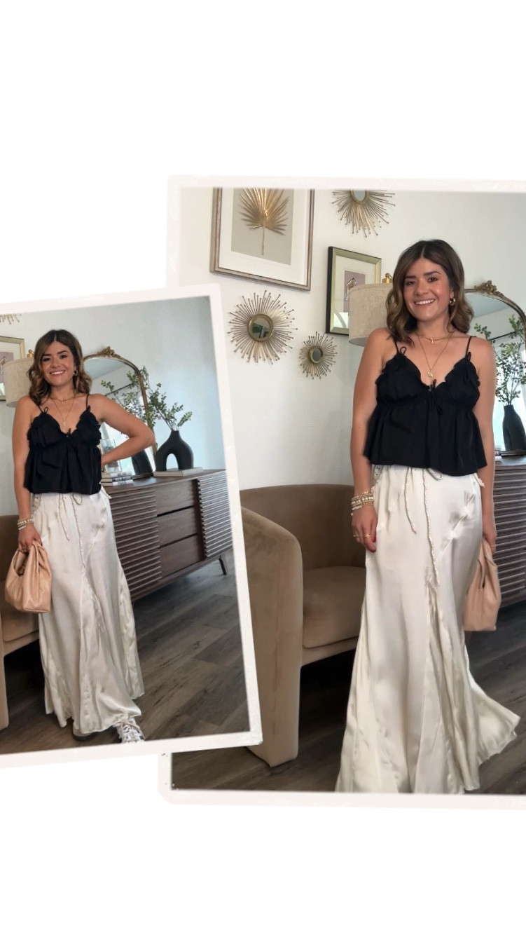 Loving this skirt so much! It has the prettiest crochet details on the side! 
Linked similar tops, this one is from Zara!skirt size xs
Free People, Adidas Sambas, Silk midi skirt, midi skirt, summer outfit

#LTKFindsUnder50 #LTKShoeCrush #LTKFindsUnder100