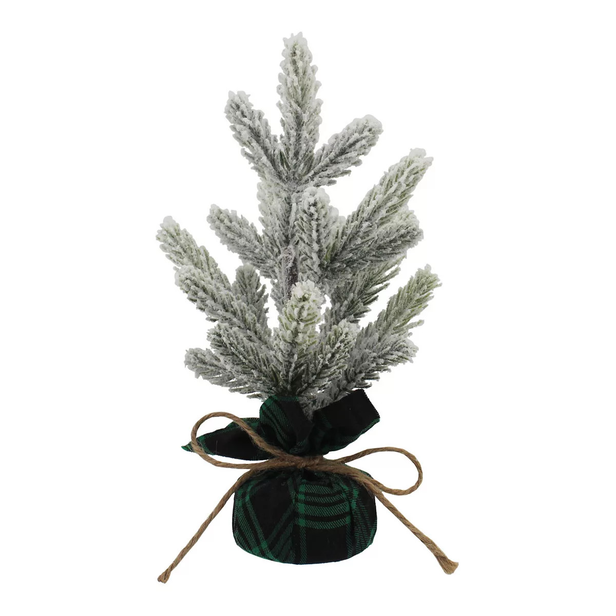 St. Nicholas Square® Plaid Vessel Flocked Artificial Christmas Tree | Kohl's