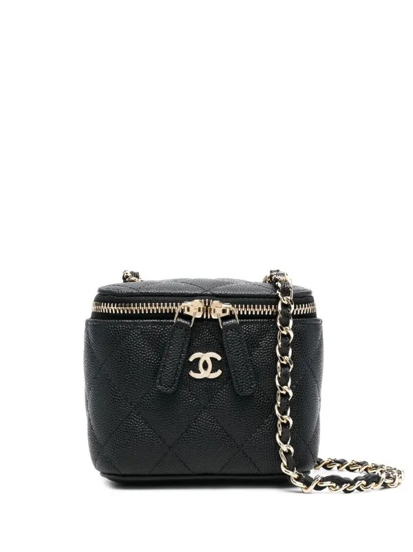 CHANEL Pre-Owned 2021 Mini Crossbody Bag | Black | FARFETCH | Farfetch Global