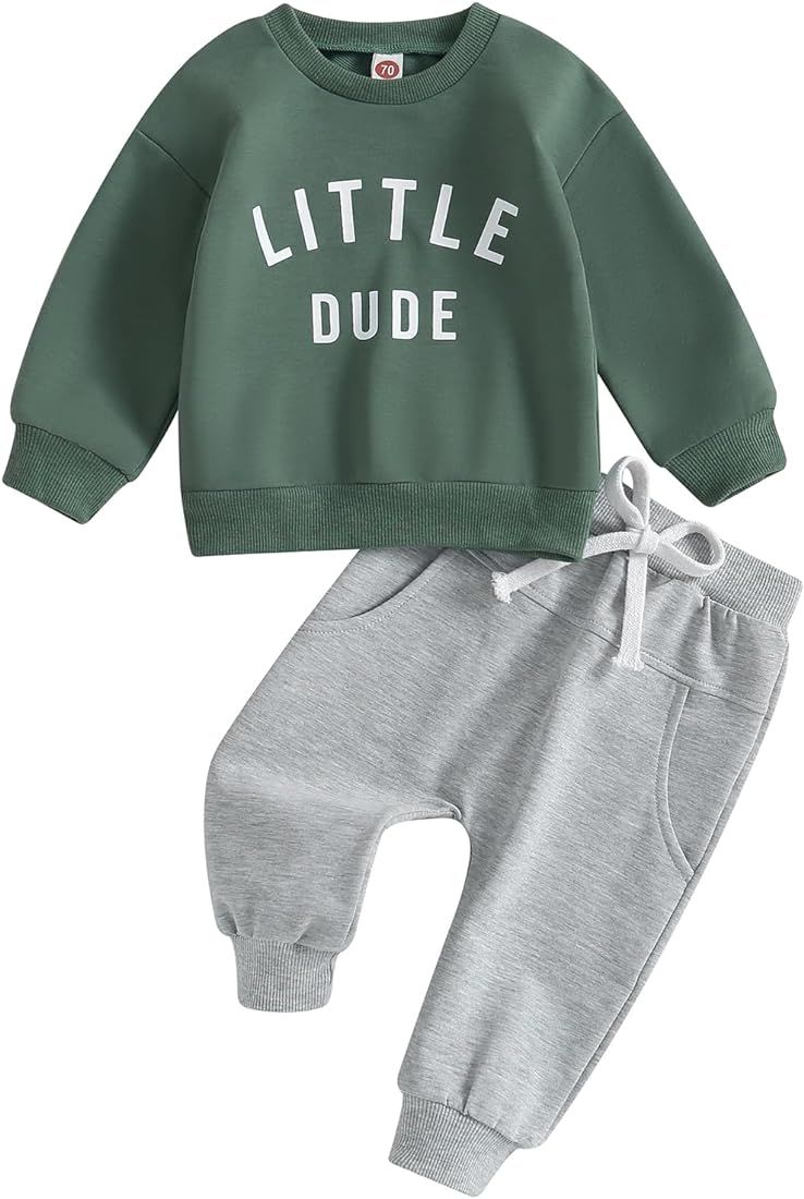 Tsnbre Baby Boy Clothes Outfits Fall Long Sleeve Color Block Sweatshirt Tops Casual Pants Newborn... | Amazon (US)